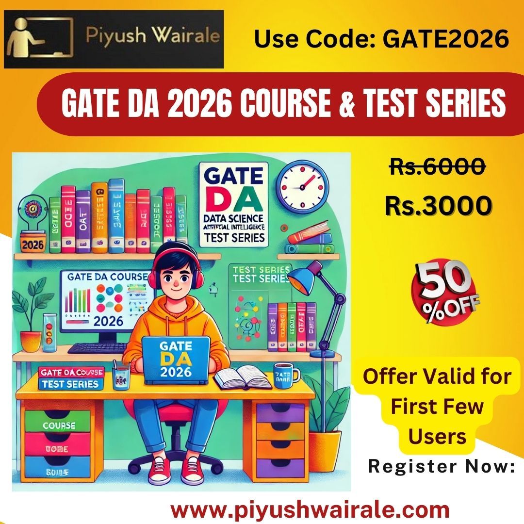 Gate Course Card Best GATE DA Course and Test Series 2026